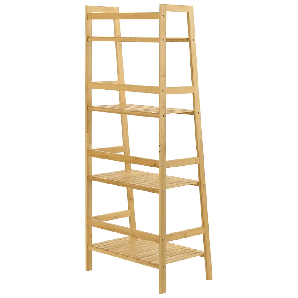 Etagère Salle De Bains|[En.Casa] Etagère échelle à 4 Niveaux Vinje 48 x 32 x 123 cm en.casa