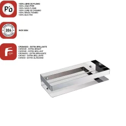 Etagère Salle De Bains|Poalgi Etagère de douche chromé Inox S304 SKY BATH