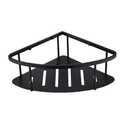 Etagère Salle De Bains|Poalgi Etagère de douche d'angle noir mat Inox S304 SKY BATH