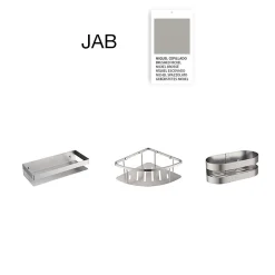 Etagère Salle De Bains|Poalgi Etagère de douche d'angle nickel brossé Inox S304 SKY BATH