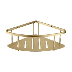 Etagère Salle De Bains|Poalgi Etagère de douche d'angle or brossé Inox S304 SKY BATH