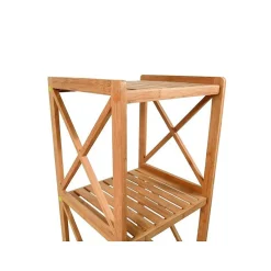 MSV Etagère de rangement de 5 Niveaux en Bambou