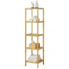 Etagère Salle De Bains|[En.Casa] Etagère de rangement Lierne 33 x 33 x 140 cm en.casa