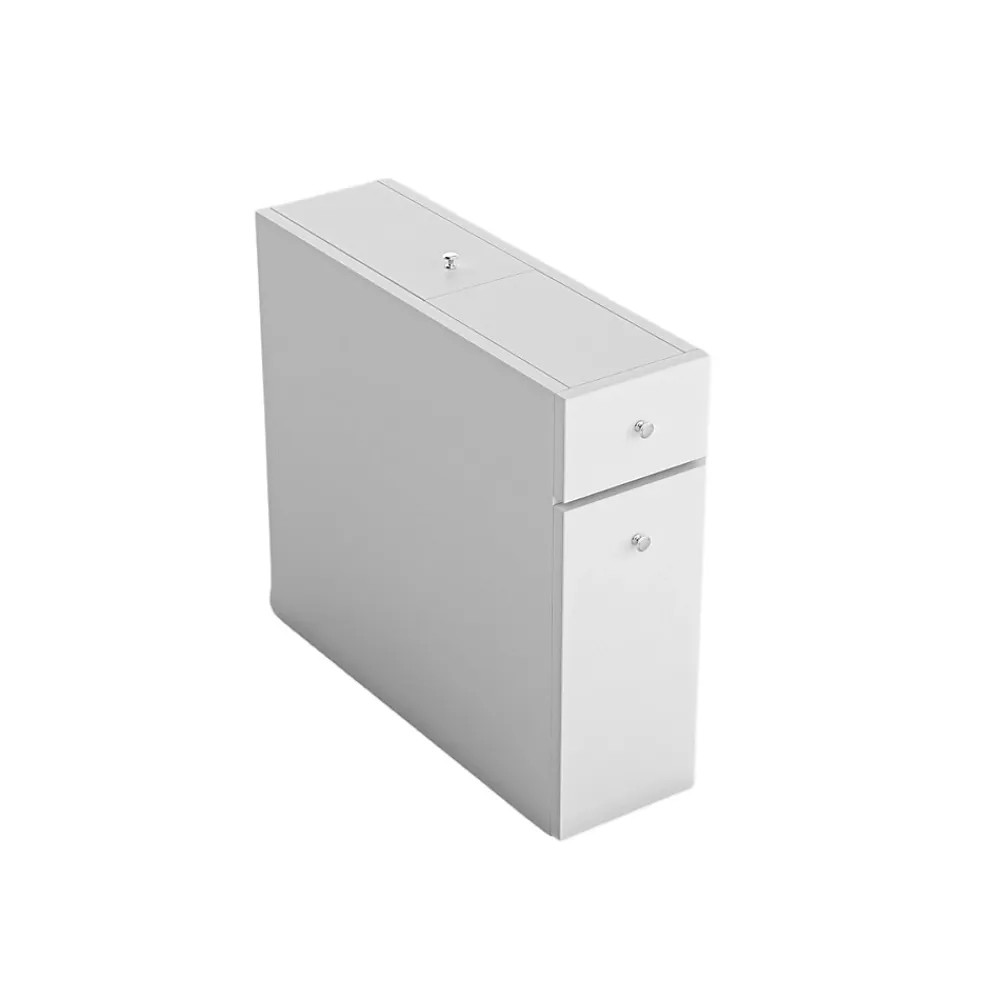 Etagère Salle De Bains|Calicosy Etagère de rangement WC blanc L19 cm - CALENCIA