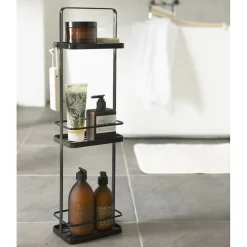 Yamazaki Etagère de salle de bain à 3 niveaux - H67 cm