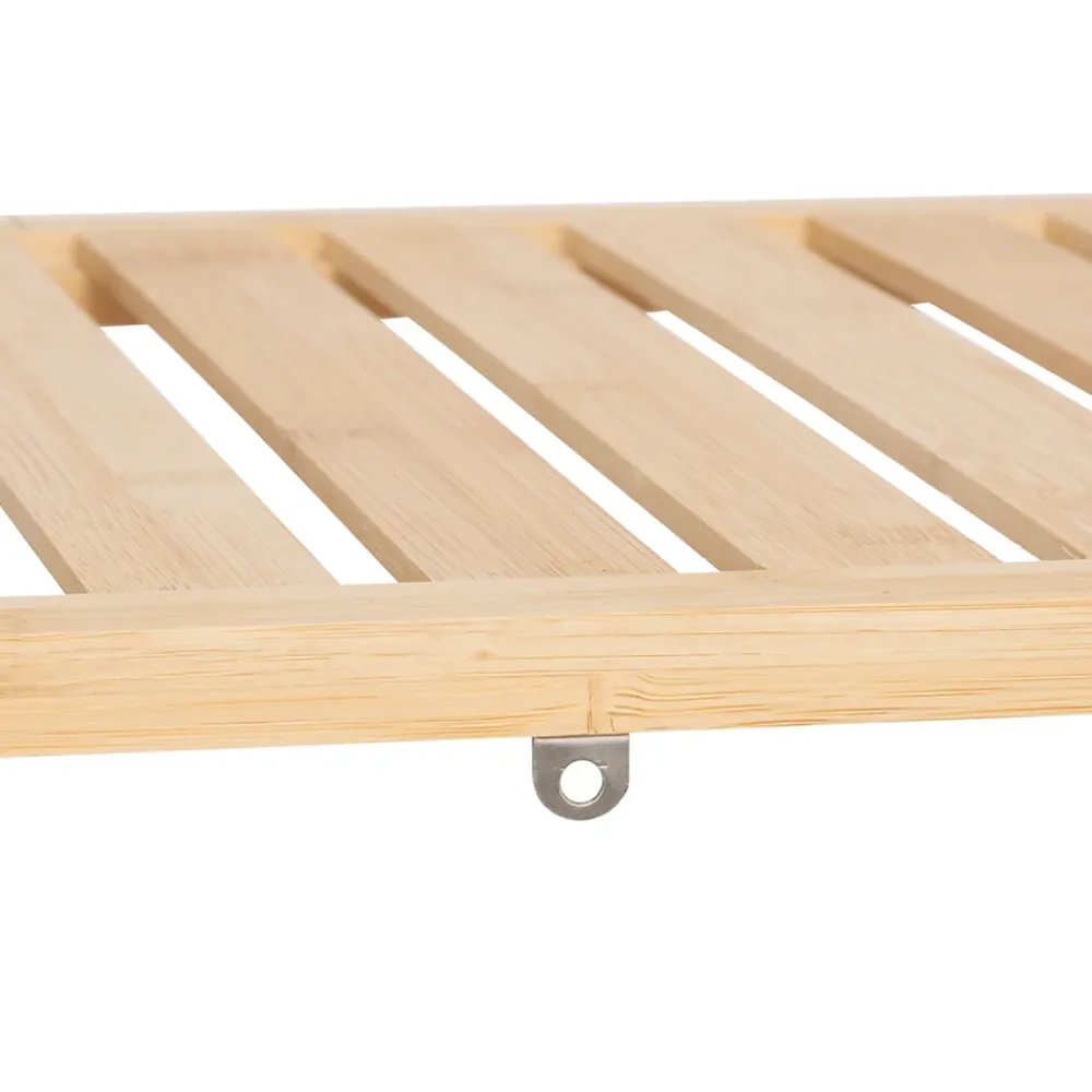 Etagère Salle De Bains|Five Simply Smart Etagère de salle de bain bambou avec panier à linge double compartiments, Tidy Box