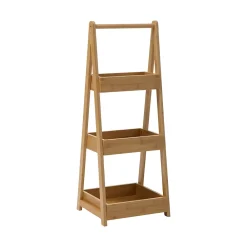 Etagère Salle De Bains|Five Simply Smart Etagère de salle de bain bambou, 3 niveaux, H.78 x P.30cm,