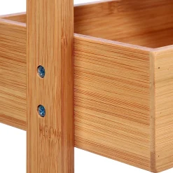 Meuble De Salle De Bains Faible Profondeur|Etagère Salle De Bains|Five Simply Smart Etagère de salle de bain bambou , 4 niveaux, H.88cm x P.25cm