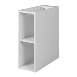 3xE Living Etagère de salle de bain, Blanc Mat, 20 x 57 x 46 cm