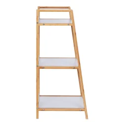 Wenko Etagère de salle de bain en bambou Finja - L. 43 x H. 76 cm
