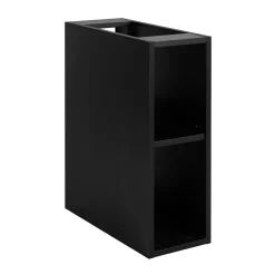 Meuble Sous-Vasque|3xE Living Etagère de salle de bain, Noir Mat, 20 x 57 x 46 cm