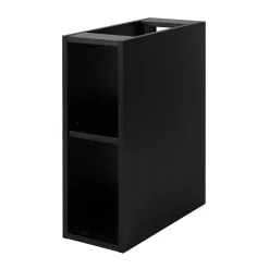 Meuble Sous-Vasque|3xE Living Etagère de salle de bain, Noir Mat, 20 x 57 x 46 cm