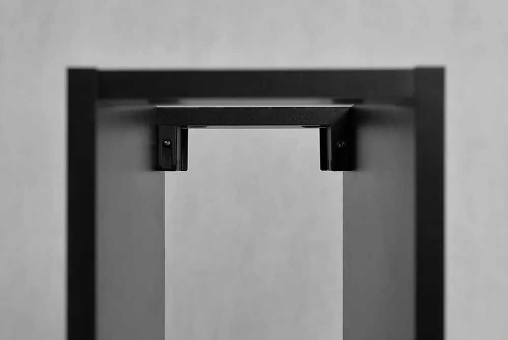 Meuble Sous-Vasque|3xE Living Etagère de salle de bain, Noir Mat, 20 x 57 x 46 cm
