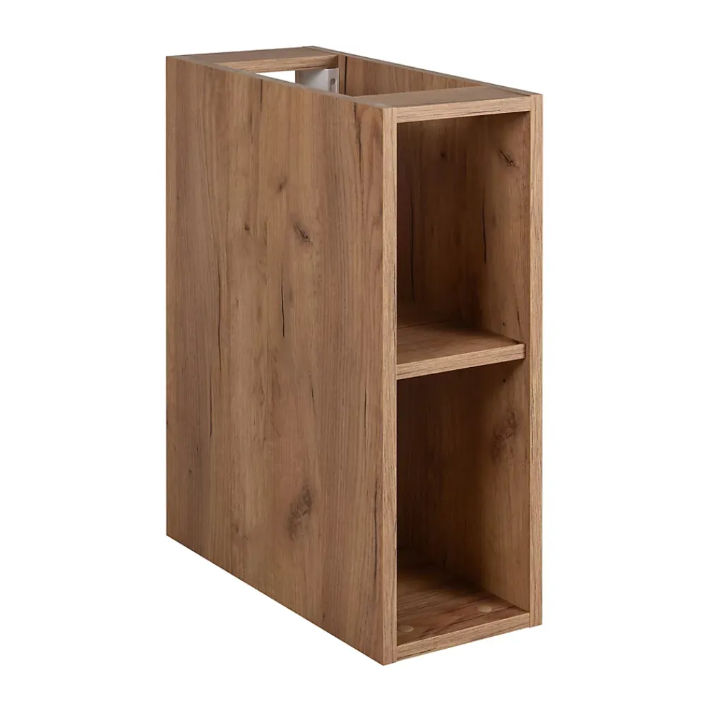 3xE Living Etagère de salle de bain, Noir Mat, 20 x 57 x 46 cm