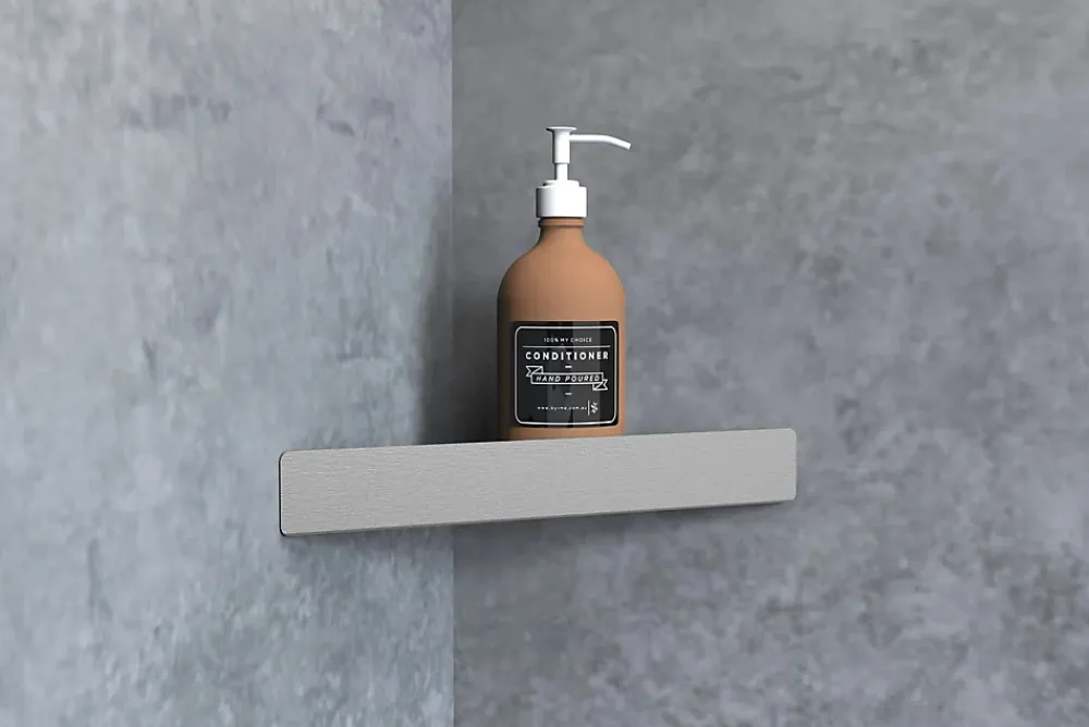 Rea ETAGÈRE DE SALLE DE BAIN SF07 BRUSH STEEL