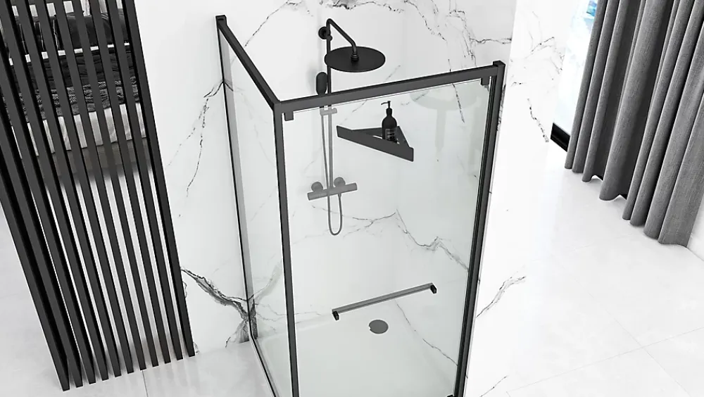 Etagère Salle De Bains|Rea ETAGÈRE DE SALLE DE BAIN SF07-B BLACK
