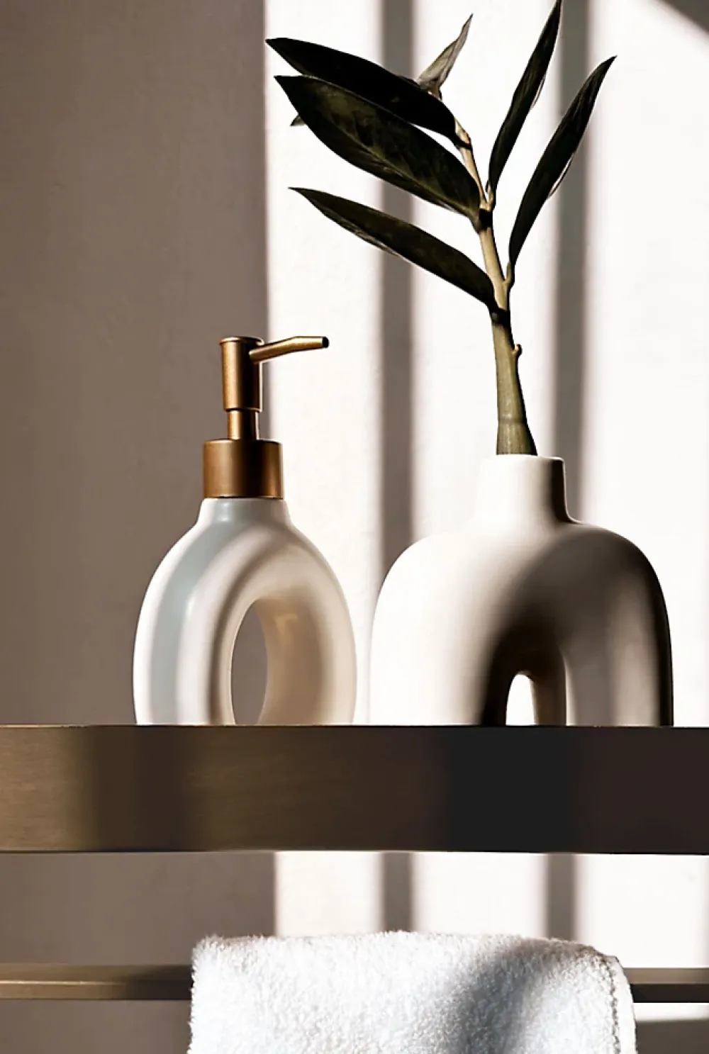 Etagère Salle De Bains|Rea ETAGÈRE DE SALLE DE BAIN SF01-600-BG BRUSH GOLD