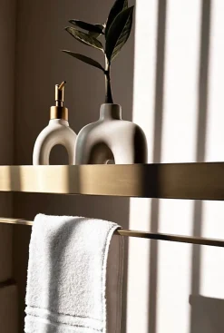 Etagère Salle De Bains|Rea ETAGÈRE DE SALLE DE BAIN SF01-600-BG BRUSH GOLD