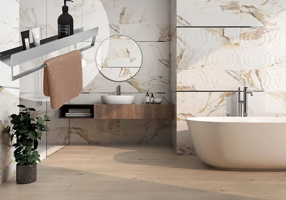 Rea ETAGÈRE DE SALLE DE BAIN SF01-450 45CM BRUSH STEEL