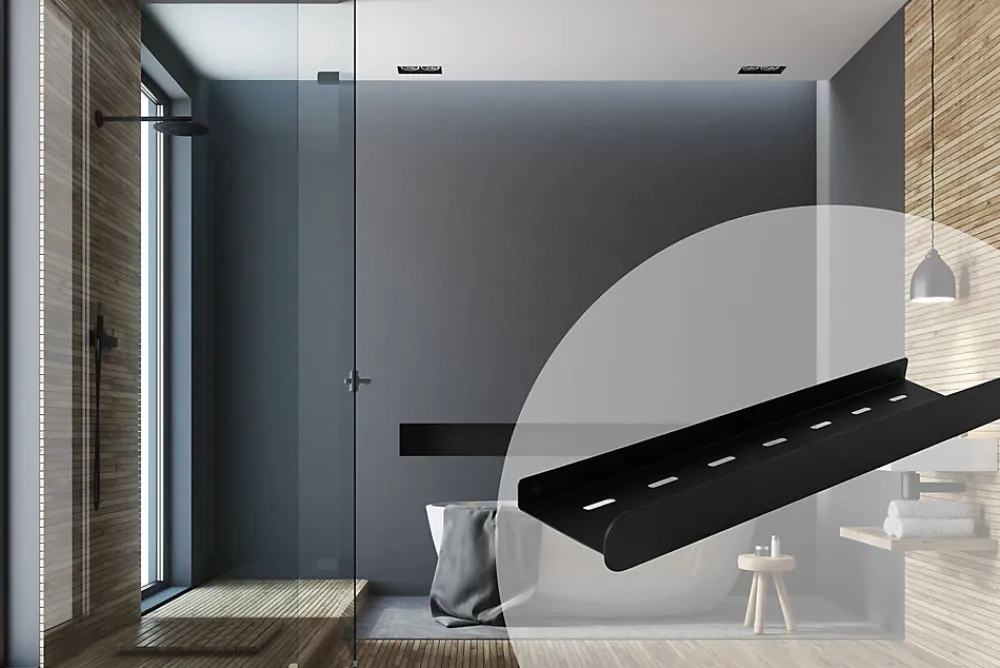 Rea ETAGÈRE DE SALLE DE BAIN SF03-450-B BLACK