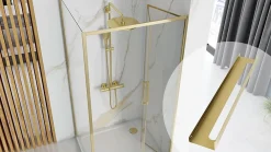 Etagère Salle De Bains|Rea ETAGÈRE DE SALLE DE BAIN SF02-600-BG BRUSH GOLD