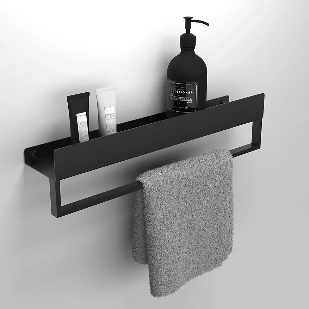 Meuble De Salle De Bains Faible Profondeur|Etagère Salle De Bains|Rea ETAGÈRE DE SALLE DE BAIN SF01-600-B BLACK