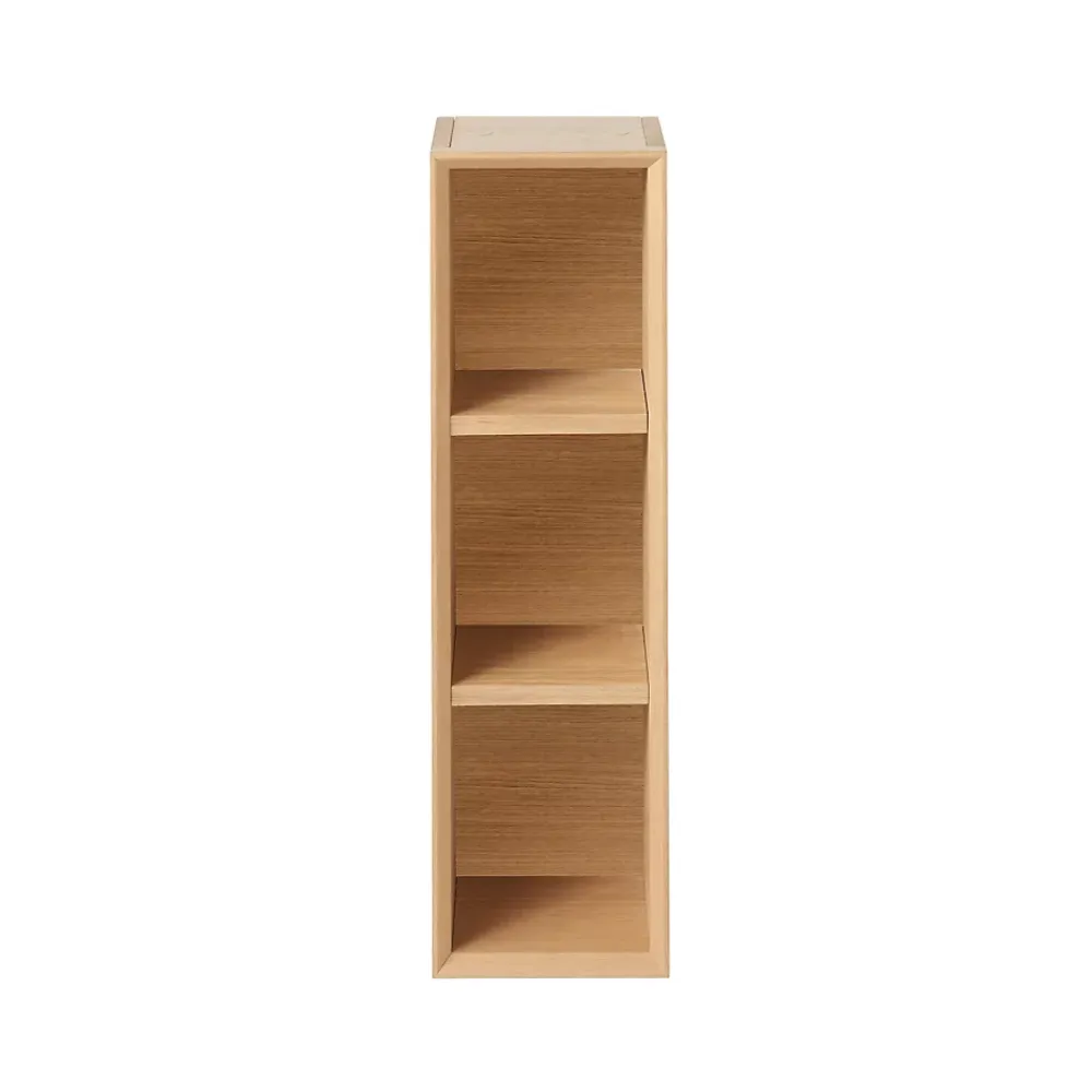 Etagère Salle De Bains|GoodHome Etagère de salle de bains Avela placage chêne 20 cm