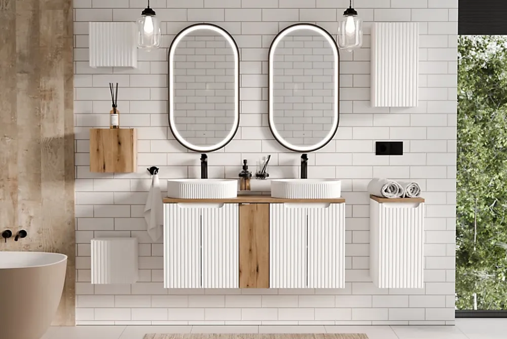Etagère Salle De Bains|Furnidea Etagère haut de salle de bain suspendue NOVA BLANC 27 x 28 cm