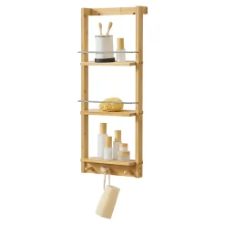 [En.Casa] Etagère Murale de Salle de Bain Lidingö 29 x 10 x 70 cm en.casa
