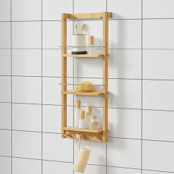 [En.Casa] Etagère Murale de Salle de Bain Lidingö 29 x 10 x 70 cm en.casa