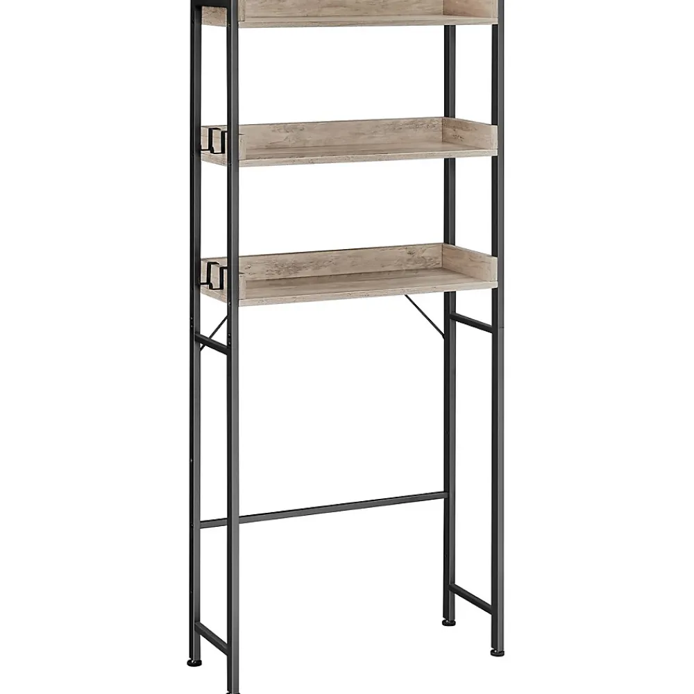 Etagère Salle De Bains|Calicosy Etagère pont WC avec 3 étagères - L63 cm