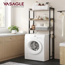 Etagère Salle De Bains|Calicosy Etagère pont WC avec 3 étagères - L63 cm
