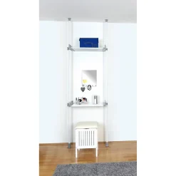 Wenko Etagère pour machine à laver et toilette - H. 165/300 cm