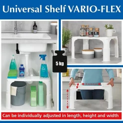 Wenko Etagère universelle Vario-Flex en Polypropylène