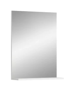 Chb Collection Eteka - Miroir (L/H/P : 60x79x18 cm) en imitation blanc