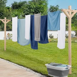 Etendoir À Linge|IDMarket Etendoir à linge extérieur MADERA capacité 12M en bois