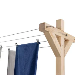 Etendoir À Linge|IDMarket Etendoir à linge extérieur MADERA capacité 12M en bois