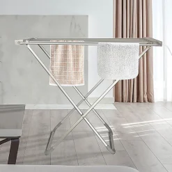 Sèche-Serviettes Électrique|Fishtec Etendoir à Linge 8 Barres + 220 V