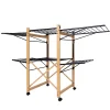 Kitchen Move Etendoir à linge pliable USHUAIA Bois Aluminium 28m