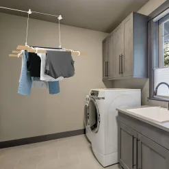Etendoir À Linge|MonsterShop Etendoir à Linge Suspendu de 0,9 Mètre - Blanc