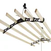 MonsterShop Etendoir à Linge Suspendu - Noir- 2.4m