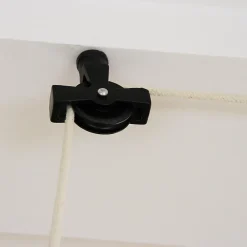 MonsterShop Etendoir à Linge Suspendu - Noir- 2.4m