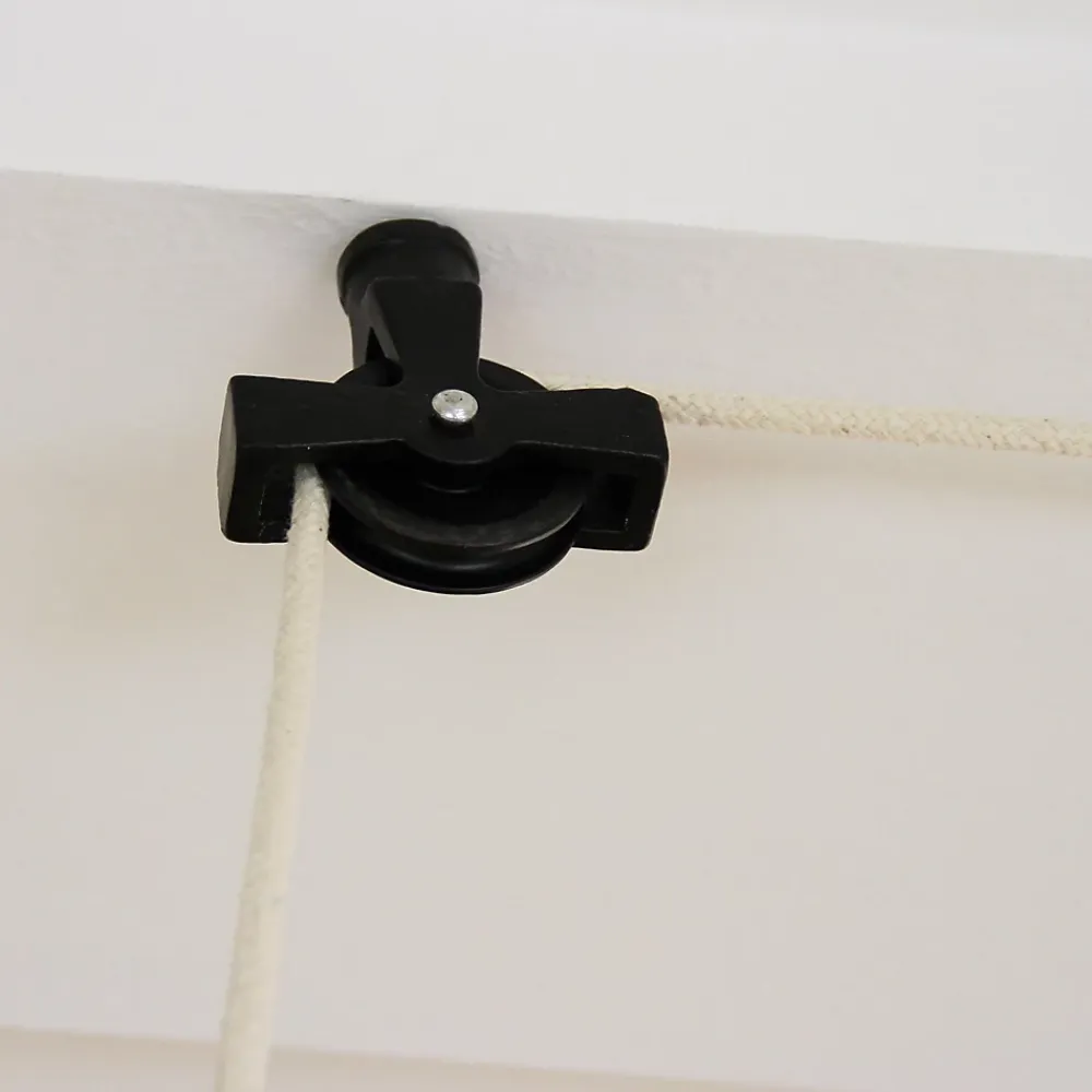 MonsterShop Etendoir à Linge Suspendu - Noir - 2m