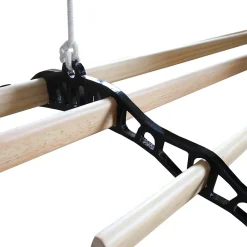 Etendoir À Linge|MonsterShop Etendoir à Linge Suspendu de 1,4 Mètre - Poulie Noir