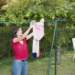 Trigano Etendoir à linge Windy vert - 60m de fil