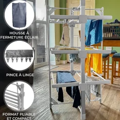 Sèche-Serviettes Mixte|MonsterShop Etendoir a Linge Electrique Chauffant