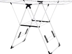 Etendoir À Linge|Giantex Etendoir a Linge Pliable Portable en Acier Inoxydable Rangement pour Vetements de Lessive