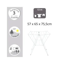 MSV Etendoir Tetra 13M Acier Blanc