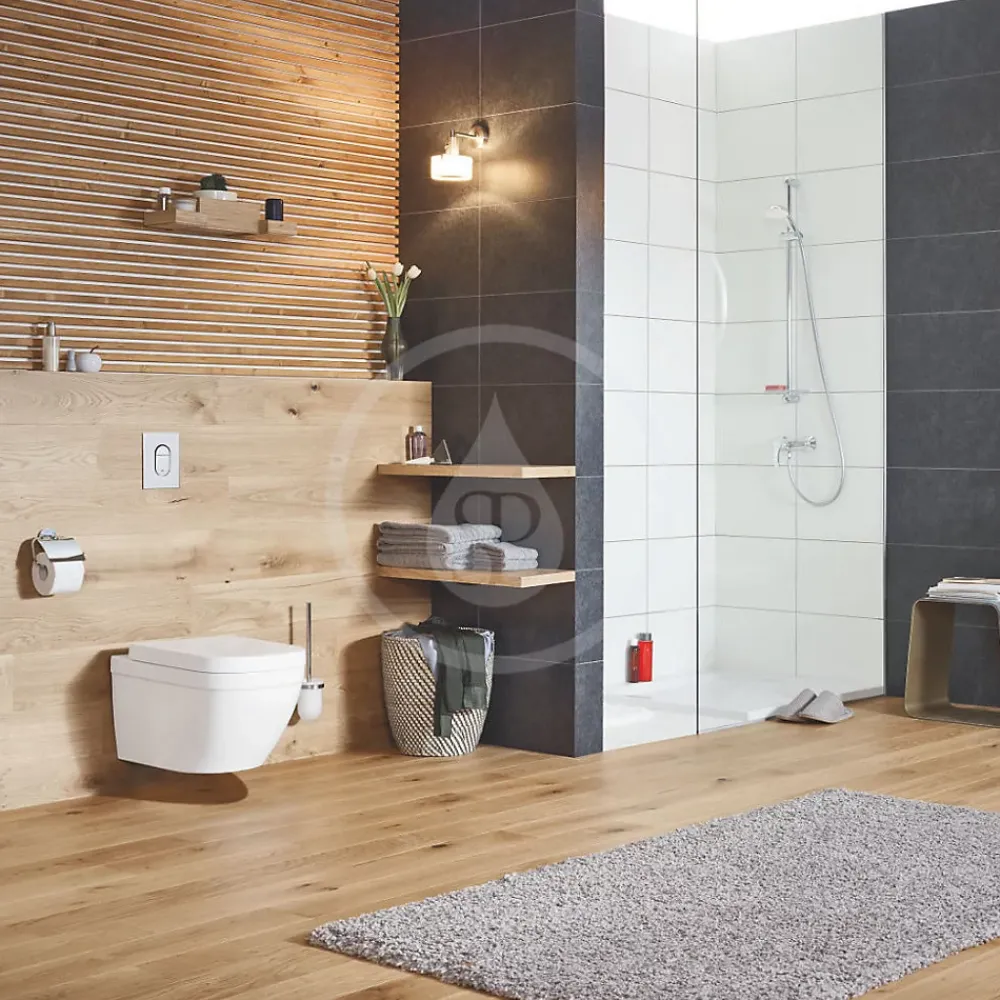 Wc Suspendu|Grohe Euro Ceramic Cuvette WC suspendue compact Triple Vortex, blanc alpin (39206000)