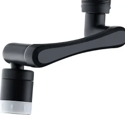 Accessoire De Robinet|MTK Extension éco aérateur d'eau orientable, bi-jets, noir,
